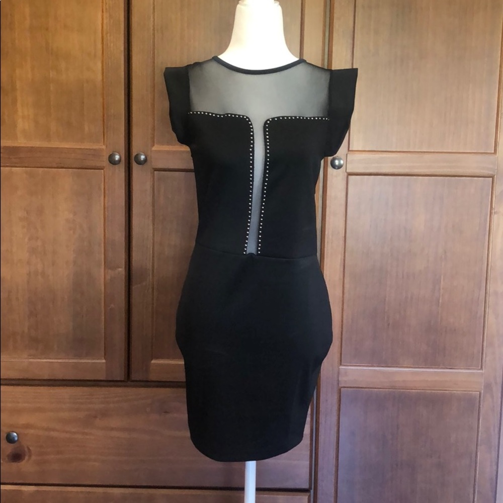 Black cocktail dress